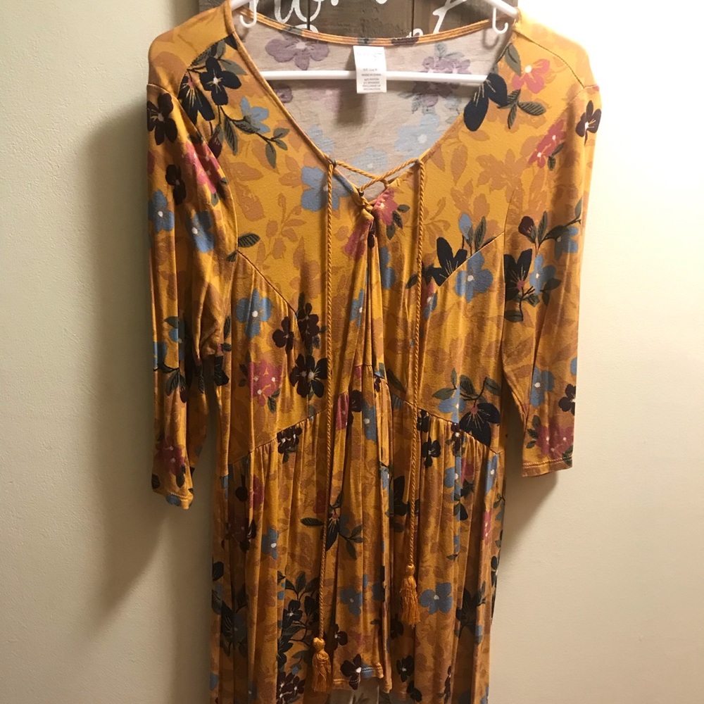 Yellow spring blouse